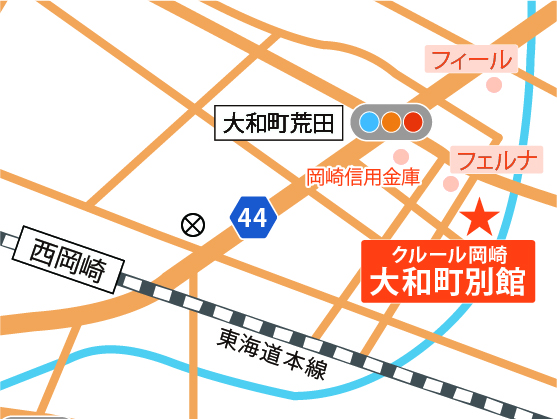 大和別館のアクセスマップ